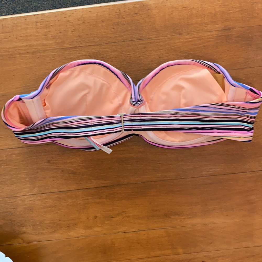 Victoria’s Secret Striped Bikini Top, 34B - Picture 2 of 3